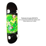 Patineta Armada Infantil Rick Portal + Stikers