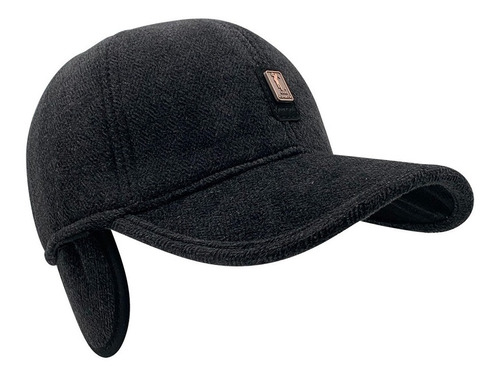 Gorra Visera Curva Muy Abrigada Con Orejeras Trama Escocés