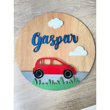 Cuadro Decorativo Infantil Diseño Auto