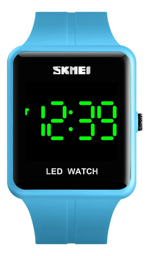 Reloj Led De Moda Skmei 1541, Modelo Cuadrado Para Parejas,