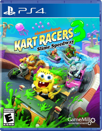 Ps4 Nickelodeon Kart Racers 3 Slime Speedway / Fisico