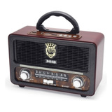 Radio Antiguo Portatil Bluetooth Fm-am-sw Usb Cmik 111bt