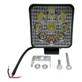 Faro Universal Cuadrado 9 Leds Tipo Spot 27w