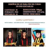 30 Plantillas Graduacion Editables Psd 6x8