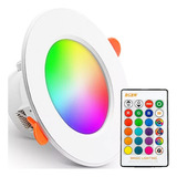 Kit 10 Lampada Spot De Led Colorida Com Controle Remoto 9w