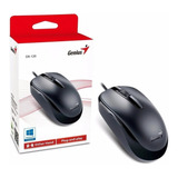 Mouse Negro Genius Con Scroll, Alámbrico Usb - Ref. Dx-120