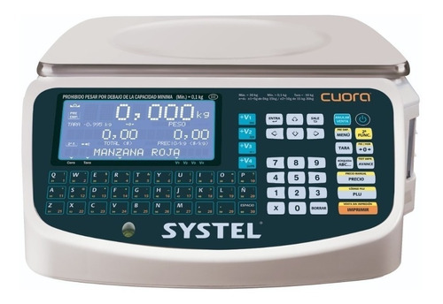 Balanza Comercial Digital Systel Cuora  30kg 110v/220v Blanco 365 mm X 240 mm