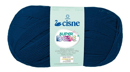 Lana Cisne Super Bebe X 5 Ovillos - 500gr Por Color Color Azul Marino 02823