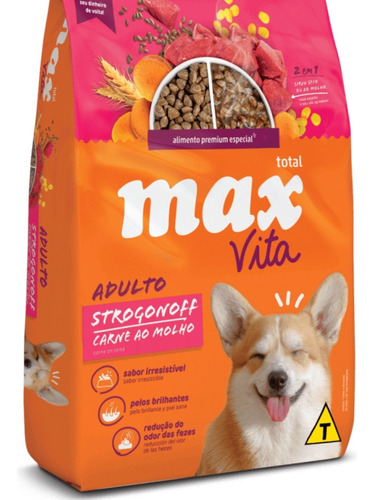 Max Vita Adulto Carne Strogonoff 10kg