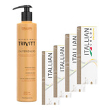 Cauterização Trivitt 300ml + 04 Colorações Itallian Color