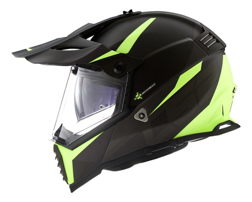 Casco Moto Ls2 Mx436 Pioneer Evo Rou H-v Amarillo S