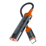 Adaptador Convertidor Sarafox Tipo C A Jack 3.5 Carga Rapida