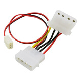 Cable Adaptador Poder Ventilador Molex 4 A 3 Pin