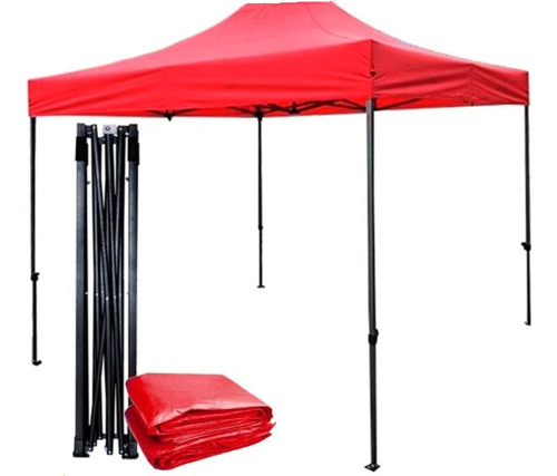 Toldo De 2x3 Reforzado Color Rojo