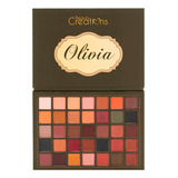 Paleta De Sombras Olivia Beauty Creations 35 Tonalidades Color De La Sombra Cálidos