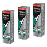 Desodorante Rexona Men Clinical Intense Fresh 150ml X 3 Uni