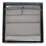 Solana Coladera Cuadrada De Acero Inoxidable Modelo Daila Rejilla Silver De 12 Cm Para Baño O Exteriores Con Vista Invisible Y Anti-olores