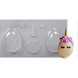 Molde Placa Huevo De Pascuas Unicornio 10cm Chocolate