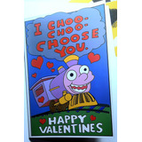 Tarjeta Impresa Maquinita Choo Choo Simpsons - San Valentín