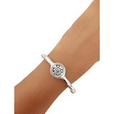 Pulsera Esclava Con Bisagra De Plata 925 San Benito