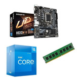 Combo Act Gigabyte H610m H + Intel I5 12400 + 8gb 3200