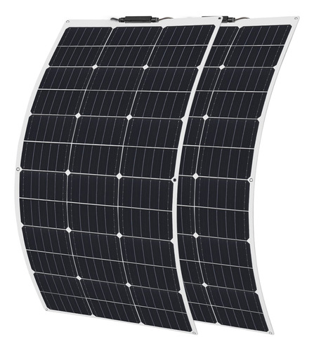 Wuzeck Panel Solar Flexible De 200 W, 12 V/24 V, 2 X 100 W D