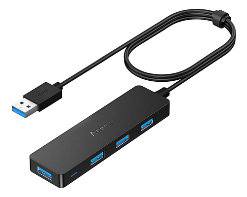 Divisor Aceele Usb Hub 3.0 Con Cable De Extensión De 4 Pies