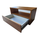 Mesa De Cabeceira C/1gaveta 100% Mdf Montado Cor Freijó Puro