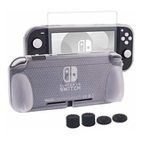 Carcasa Gruesa Para Nintendo Switch Lite Transparente Gomita