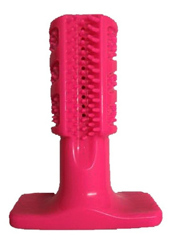 Brinquedo Mordedor Escova Dental P/ Cachorros Limpar Dentes! Cor Rosa