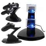 Base Soporte Cargador Doble 2 Joysticks Ps4 Play Station 4