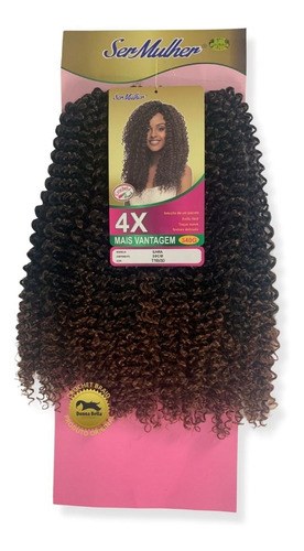 Cabelo Orgânico Cacheado Modelo Sara Ser Mulher 340 G 50 Cm