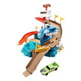 Pista De Carros Hot Wheels Sharkport Cambiadores Colores Dis