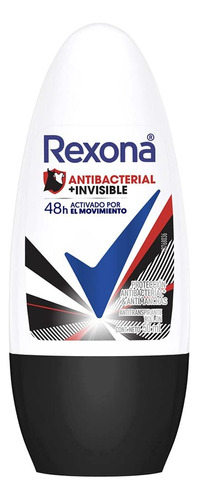 Desodorante Rexona Roll On Antibacterial 50ml Kit C/10
