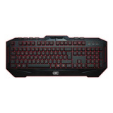 Teclado Gaming Gtc Dragon Luminoso Usb Kgg-002 Color Del Teclado Negro