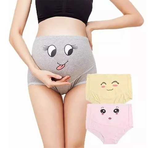 Set De 3 Panti Pantaletas Maternidad Embarazo Con Ajustador