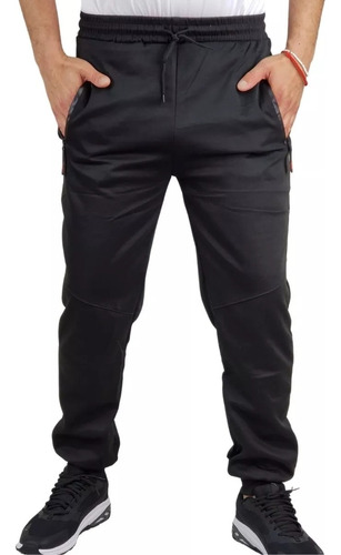 Pantalón Buzo Algodon Hombre. Jogger Slim Fit. Mu