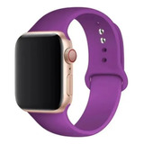 Pulseira Sport Compatível Apple Watch Serie 8 41mm 45mm Top Cor Roxo Largura 41 Mm