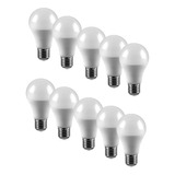 Pack X10 Lampara Led Bulbo 10w Macroled Luz Neutra E27