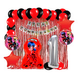 Kit Lady Bug Globos Compatible Fiesta