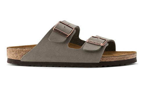 Sandalia Birkenstock Arizona Birko-flor® Nubuk Stone Unisex