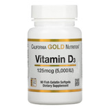 Vitamina D3 125 Mcg (5000 Ui) California Gold Nutrition 90pz