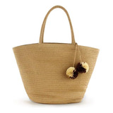 Qtkj Bolso De Playa De Verano De Paja Para Mujer, Bolso De H