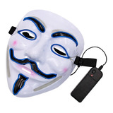 Mascara Led Neon Vendetta Colores Disfraz Fiesta Dj Cumple 