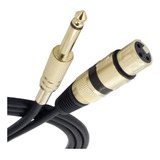 Cabo Microfone Xlr Fêmea E P10 Mono 10m Golden Cabos 19010