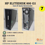 Cpu Hp Core I5 Sexta Gen, 8 Gb, 500 Gb.