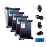 Kit Aquecedor Solar Piscina 11placas 3 Metros Ts-solar Rosca