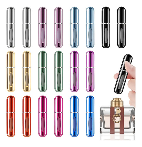 20mini Atomizador Para Perfume Recargable Capsula Viaje Full | MercadoLibre