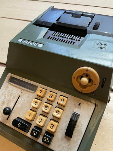 Maquina Somar Calculadora Olivetti Manual Antiga Para Peças