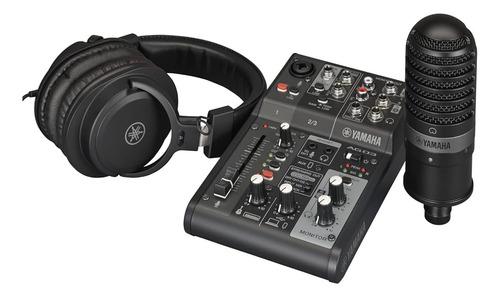 Mixer Consola Yamaha Ag03 Mk2 Pack Streaming Podcast 